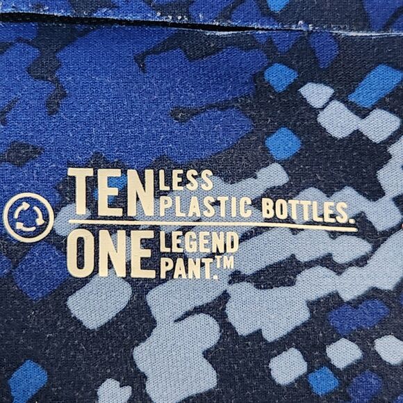 Womens Nike Dri-Fit‎ Legend Legging Recycled Poly Drift 3/4 Crop  Blue Pattern - Picture 11 of 14